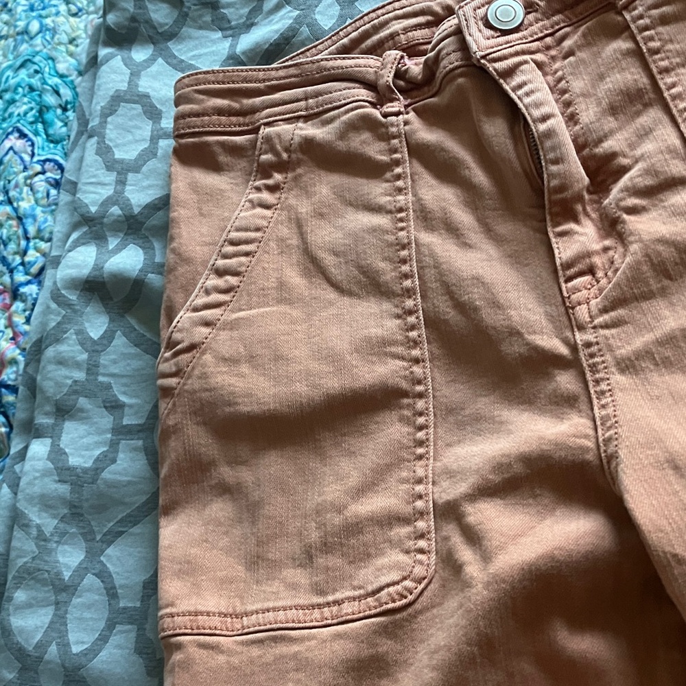 Knox Rose Women's Coral Straight Leg Jeans - Picture 4 of 8